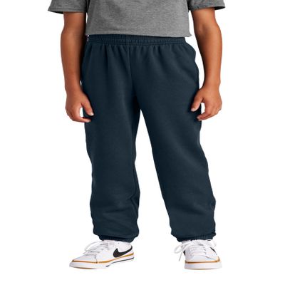 District Youth V.I.T. Fleece Sweatpants, Comfy Joggers for Boys & Girls, New Navy, X-Small