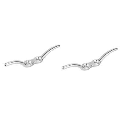 HANABASS 2sets Marine Yacht Line Flag Anchor Stainless Steel Boat Anchor Kit 6 Inches 2pcs*2