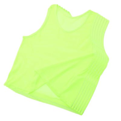 HEALEEP 6pcs Soccer Pinnies Training Vests Fluorescent Mesh Football Practice Bibs for Adults Youth Lightweight Breathable Washable Sports Jerseys