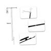 HANABASS Portable Camping Lantern Stand Lightweight Outdoor Lamp Pole Multi-Purpose Hook for Easy Setup and Storage for Tents and Camping Activities view 2