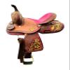 8" Inch Youth-Kids Child Barrel Horse Western Saddle Tack Set Floral Tooled Handmade ST-KIDS-015 view 1