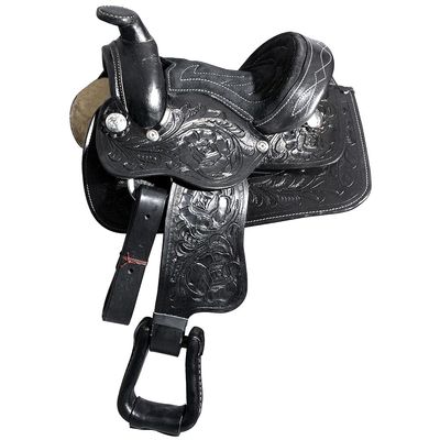 8" Inch Youth-Kids Child Barrel Horse Western Saddle Tack Set Floral Tooled Handmade ST-KIDS-001