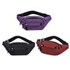 GOOHOCHY Durable Oxford Cloth Fanny Pack for Men Travel Waist Bag with Capacity for Running Hiking and Outdoor Sports Purple view 1