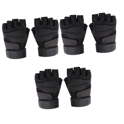 Yardwe 3pcs Breathable Half Finger Riding Gloves Shockproof Cycling Gloves for Men Outdoor Sports Anti-Slip Anti-Sweat