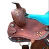 8" Inch Youth-Kids Child Barrel Horse Western Saddle Tack Set Floral Tooled Handmade ST-KIDS-013 view 2