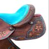 8" Inch Youth-Kids Child Barrel Horse Western Saddle Tack Set Floral Tooled Handmade ST-KIDS-013 view 3