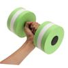 GOOHOCHY 2pcs Water Resistance Dumbbells for Pool Aerobics Eva Barbells for Enhanced Aquatic Workouts Green Water Weights for Adults and Fitness Enthusiasts view 3
