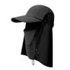 BESPORTBLE 2pcs Outdoor Multi-Function Sun Hat Neck Shade Lightweight Breathable and Portable Sun Hat for Hiking Camping Fishing and Travel Black view 1