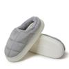 Dearfoams Women's Quilted Cloud Puff Lightweight Cozy Shea Clog with Platform Cushioned Outsole Slipper, Sleet, 5-6 view 2