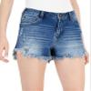 INC International Concepts Womens High-Rise Frayed Denim Shorts 10 view 2