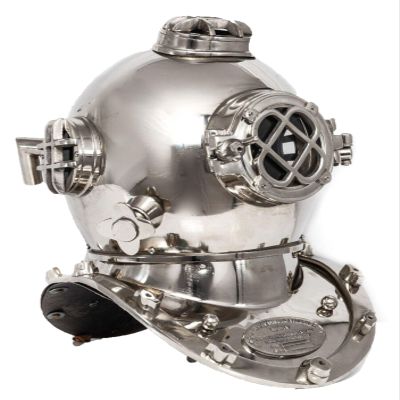 SUGRA ART Full Size Antique U.S Navy Brass Divers Diving Helmet Mark V Deep sea