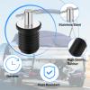 INOBYO 4 Pcs Boat Drain Plug, T-Handle Twist-Turn Marine Rubber Plug Accessories for 1nch Diameter Drains, Stainless Steel Handle view 3