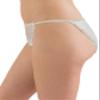 INTIMO Womens Classic Silk String Bikini (Khaki, Large) view 2