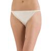 INTIMO Womens Classic Silk String Bikini (Khaki, Large) view 4