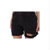 Earnest Sewn Womens Frayed Hem Midi Cutoff Shorts Black 30 view 3