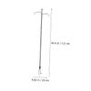HANABASS 1set Outdoor Folding Lantern Stand Lightweight Camping Lamp Holder Portable Dual-use Hanger for Ground Table for Hiking and Fishing view 2