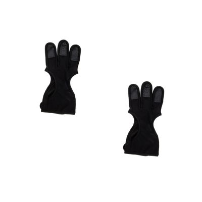 HANABASS 2pcs Professional Archery Finger Guard Wear-resistant Shooting Glove for Recurve Portable Three-finger Tool Lightweight and Comfortable Design