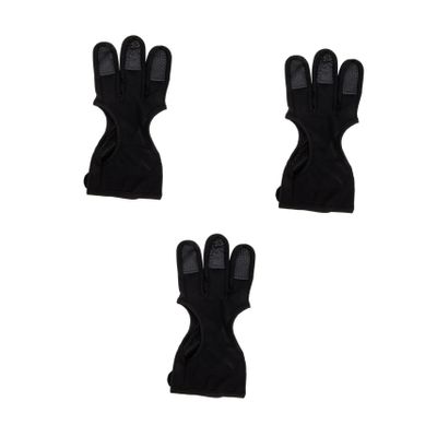 HANABASS 3pcs Professional Finger Guard for Archery Wear-Resistant Three-Finger Protector for Outdoor Sports Durable Material for Enhanced Protection