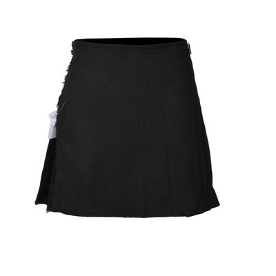 Allsafe Traders Scottish Traditional Tartan Kilt for Kids, Boys and Girls | Toddler Kilts (Black, 2X-Small (W 26", L 18"))