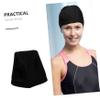BCOATH Portable Swim Hat for Adults Elastic Swimmer Cap Pu Coating Lightweight and Comfortable Design for Hair Protection During Swimming view 2