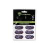 GB Eyeblack 15 Pairs Breathable Eye Strips - Peel & Stick Athletic Eyeblack Stickers for Baseball Football Softball Lacrosse Fans on Game Day | No Mess, Won't Fall Off, Worn by The Pros (Blue Camo) view 1