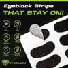 GB Eyeblack 15 Pairs Breathable Eye Strips - Peel & Stick Athletic Eyeblack Stickers for Baseball Football Softball Lacrosse Fans on Game Day | No Mess, Won't Fall Off, Worn by The Pros (Blue Camo) view 2