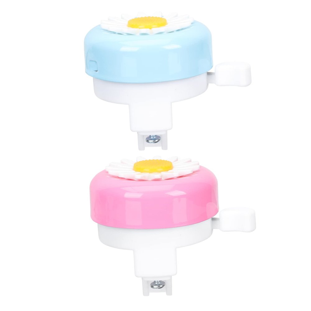 Parliky 2pcs Adorable Boys and Girls Bike Bell Flower Scooter Bells for Boys Girls Easy Screw Mount Safe Riding