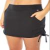 Marika Women's Chelsea Stretch Woven Pocket Skort, Black, 3X view 3