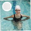 HANABASS Swim Hat for Adults High Elastic Pu Coating Swim Accessory for Hair Comfortable Fit for Men and Women Sun and Easy to Wear for Pool and Beach view 4