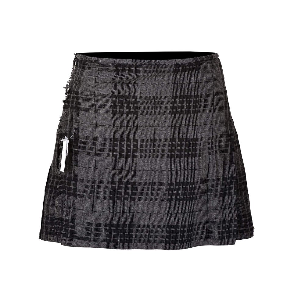 Allsafe Traders Scottish Traditional Tartan Kilt for Kids, Boys and Girls | Toddler Kilts (Grey, 5X-Small (W 22", L 12"))