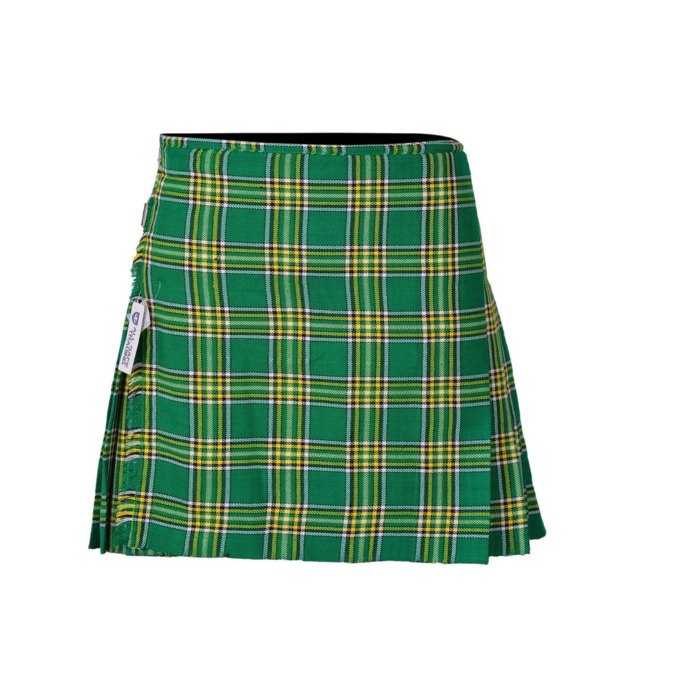 Allsafe Traders Scottish Traditional Tartan Kilt for Kids, Boys and Girls | Toddler Kilts (Irish Heritage, Medium (W 30", L 22"))