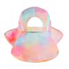 Kids Sun Hat UPF 50+ Sun Protection Bucket Hat Toddler Beach Hats Wide Brim Neck Flap Fishing Hat for Girl Boy,Tie Dye Pink 2-5 Years view 2