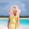 Kids Sun Hat UPF 50+ Sun Protection Bucket Hat Toddler Beach Hats Wide Brim Neck Flap Fishing Hat for Girl Boy,Tie Dye Pink 2-5 Years view 3