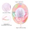 Kids Sun Hat UPF 50+ Sun Protection Bucket Hat Toddler Beach Hats Wide Brim Neck Flap Fishing Hat for Girl Boy,Tie Dye Pink 2-5 Years view 4