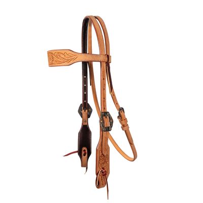 Professional's Choice Browband Headstall Floral Roughout