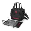 PICNIC TIME NCAA Oklahoma Sooners Tarana Lunch Bag Cooler with Utensils Made from Recycled Material, Lunch Box with Picnic Set, Upcycled Lunch Cooler Bag, (Carbon Black) view 1