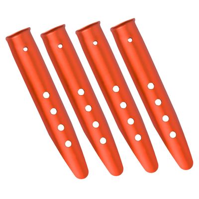 Anneome 4pcs Professional Beach Stakes Tent Aluminum Nails Sand Tent Stakes Portable Outdoor Accessory