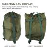 BIUDECO Stuff Sack Compression Bag Sleeping Bag Storage for Camping Hiking Backpacking Green Lightweight Space-Saving Design view 2