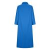amaon Coupons Women Summer Fashion 2024 Casual Dresses Long Sleeve Plus Size Button Down Cotton Linen Shirts Beach Flowy Maxi Dress Blue view 4