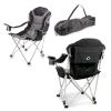 PICNIC TIME NHL Los Angeles Kings Reclining Camp Chair, Beach Chair for Adults, Sports Chair with Carry Bag, (Black with Gray Accents) view 1