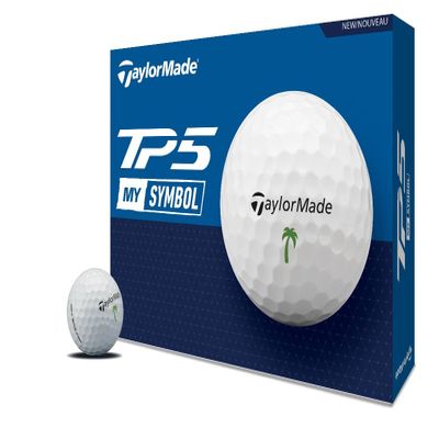 TaylorMade Golf 2024 Symbol TP5 Palm Tree GOLFBALLS ONE Dozen