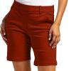IEPOFG Summer Casual Shorts Mom Womens Stretch Twill Shorts Plus Size Lightweight Thin Button High Waist Pull On Regular Fit Shorts with Pockets view 2
