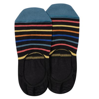 PS Paul Smith Men's No Show Gilbert Socks, Black, One Size