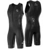 SLS3 Triathlon Suits Mens - Durable Sleeveless Tri Suit Men Triathlon Suit - Lightweight Trisuit with 2 Pockets for Storage (Midnight Black, Small) view 1