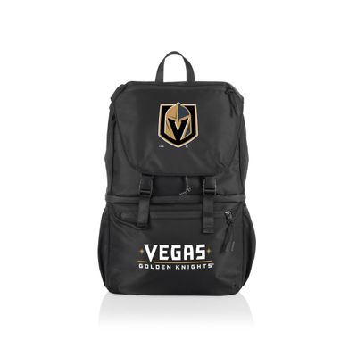 PICNIC TIME NHL Vegas Golden Knights Tarana Backpack Cooler made with Recycled Material, Soft Cooler Backpack, Upcycled Cooler Bag, (Carbon Black)