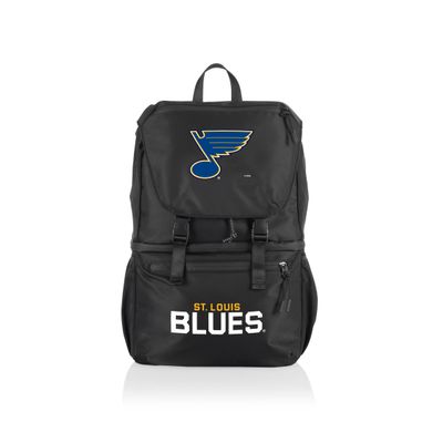 PICNIC TIME NHL St Louis Blues Tarana Backpack Cooler made with Recycled Material, Soft Cooler Backpack, Upcycled Cooler Bag, (Carbon Black)