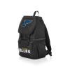 PICNIC TIME NHL St Louis Blues Tarana Backpack Cooler made with Recycled Material, Soft Cooler Backpack, Upcycled Cooler Bag, (Carbon Black) view 2
