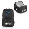 PICNIC TIME NHL St Louis Blues Tarana Backpack Cooler made with Recycled Material, Soft Cooler Backpack, Upcycled Cooler Bag, (Carbon Black) view 4