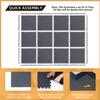 12 Pack, 48 SQFT - 24" x 24" - 1/2" Extra Thick Floor Exercise Mat for Home Gym or Floor Padding - High-Density EVA Interlocking Foam Floor Tiles for Gym Equipment, Play Area | Yoga, Cardio, Weights view 3