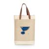 PICNIC TIME NHL St Louis Blues Pinot Jute 2 Bottle Insulated Wine Bag, Wine Tote Bag, Wine Gift Bag, (Beige) view 1